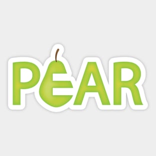 Pear fun creative design Sticker